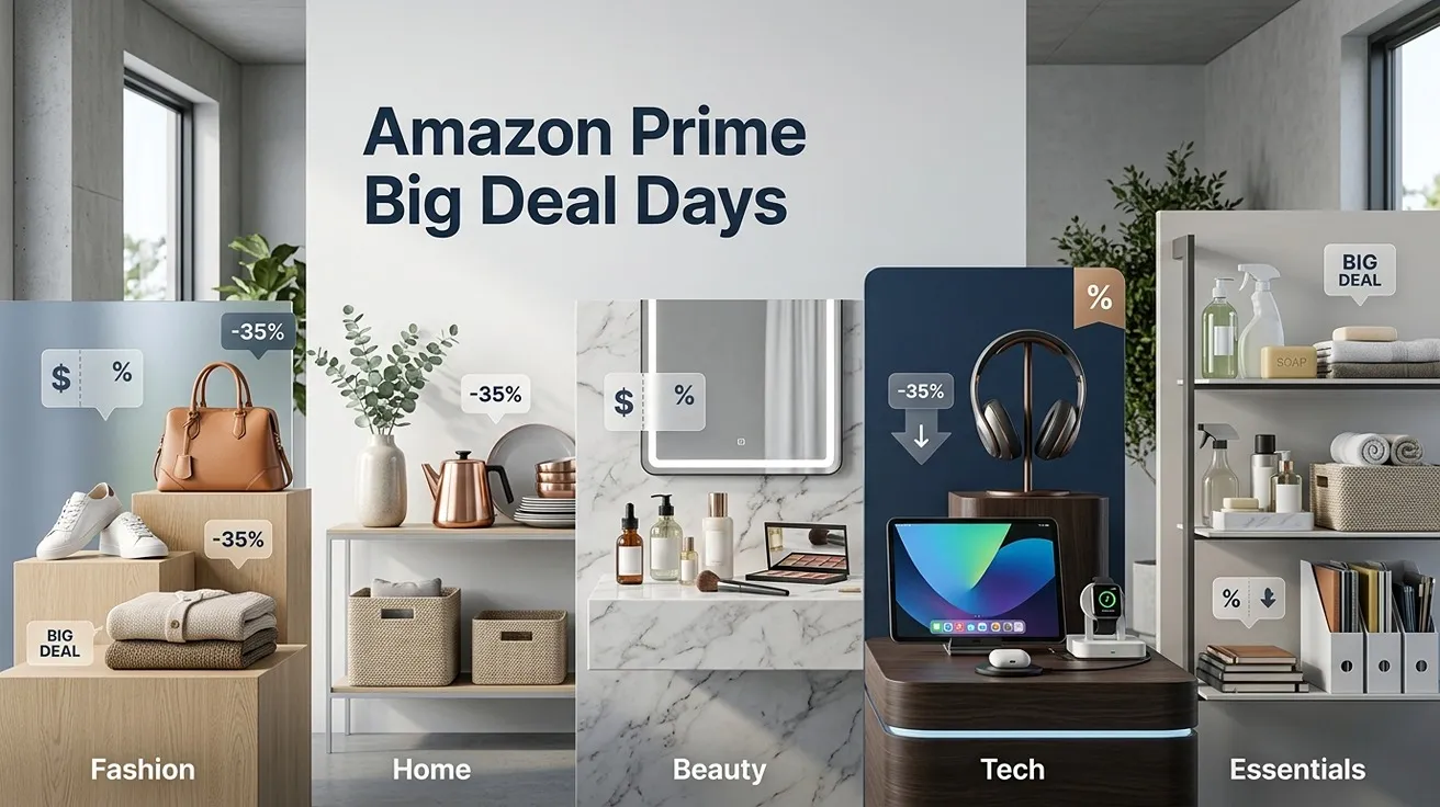 Amazon Prime Big Deal Days Deals by Category: Fashion, Home, Beauty, Tech, and More