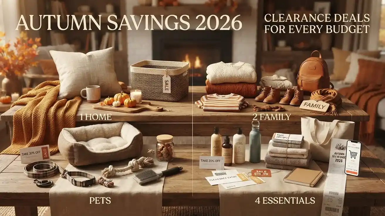 Autumn Savings for Every Budget: Fall Clearance Deals for Home, Family, Pets and More